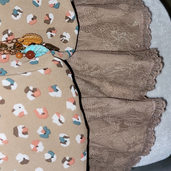 🌾ANTHROPOLOGIE HAZEL LACE PEPLUM TOP, SZ SMALL - Picture 5 of 11